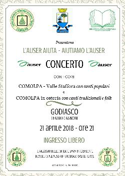 GODIASCO SALICE TERME: CONCERTO A SCOPO BENEFICO