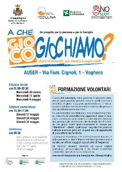VOGHERA: A CHE GIOCO GIOCHIAMO?