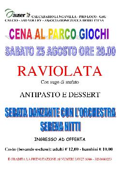 LUNGAVILLA: SI VA DI RAVIOLATA!